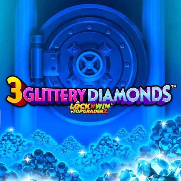 Enjoy 3 Glittery Diamonds by PearFiction Studios – logo hosted on casinostakee.eu