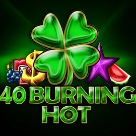 40 Burning Hot slot logo by Amusnet Interactive at Stake Casino