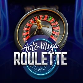 Auto Mega Roulette online game logo by Pragmatic Play on casinostakee.eu