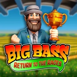 Big Bass Return to the Races game by Pragmatic Play – logo hosted on Stake Casino