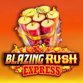 Blazing Rush Express slot logo by AreaVegas at Stake Casino