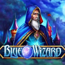 Blue Wizard online game logo by Quickspin on casinostakee.eu