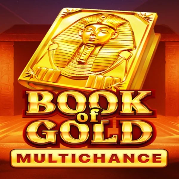 Book of Gold Multichance slot visual from Playson available on casinostakee.eu