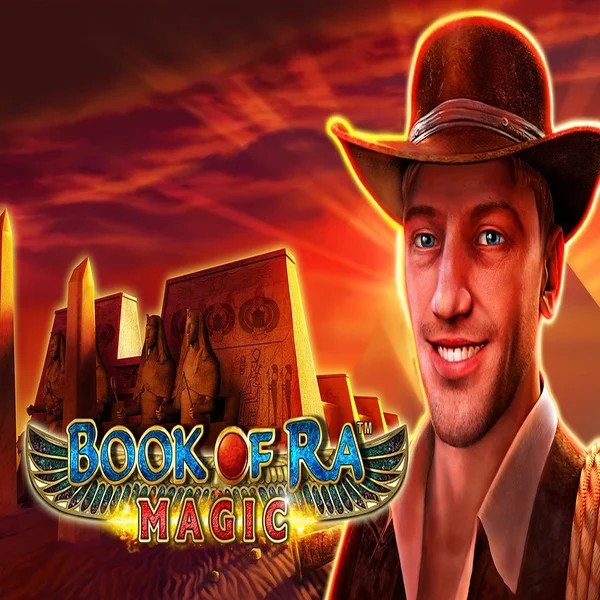 Book of Ra Magic by Greentube, showcased at casinostakee.eu – game logo