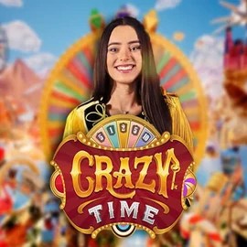 Live Casino logo of Crazy Time from Evolution at Stake Casino