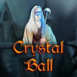 Crystal Ball slot logo by Gamomat at Stake Casino