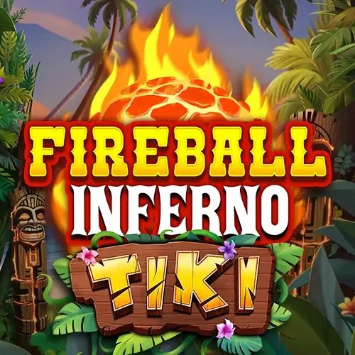 Fireball Inferno Tiki online game logo by NetEnt on casinostakee.eu