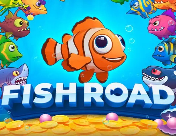 Try Fish Road slot by InOut on casinostakee.eu – logo image