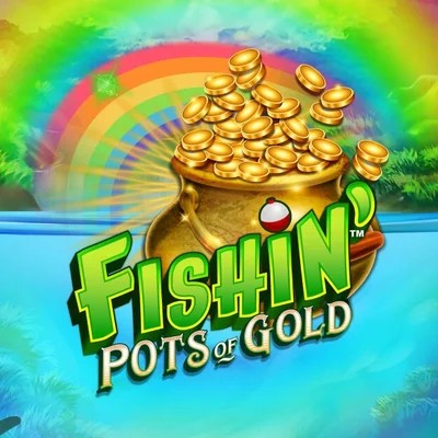 Fishin Pots Of Gold online game logo by Gameburger Studios on casinostakee.eu