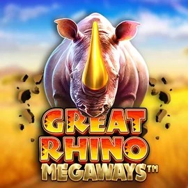 Great Rhino Megaways logo by Pragmatic Play at Stake Casino