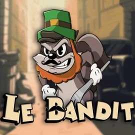 Le Bandit slot logo by Hacksaw Gaming at Stake Casino