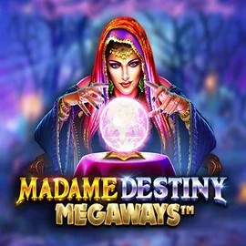 Madame Destiny Megaways online game logo by Pragmatic Play on casinostakee.eu