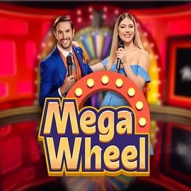 Mega Wheel slot logo by Pragmatic Play at Stake Casino
