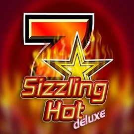 Slots logo of Sizzling Hot Deluxe from Novomatic at Stake Casino