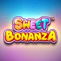 Sweet Bonanza online game logo by Pragmatic Play on casinostakee.eu