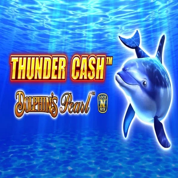 Thunder Cash Dolphins Pearl logo – Slots by Novomatic at Stake Casino